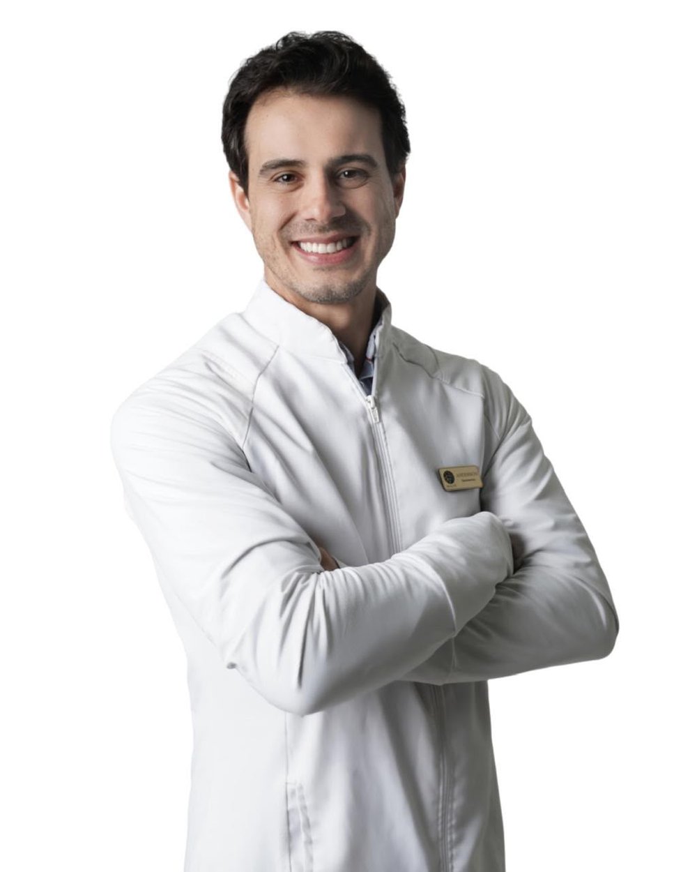 Anderson Inácio, optometrista, de jaleco branco